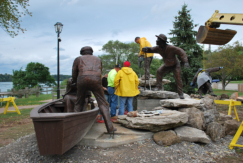 Freedom Crossing Monument - Installation and Re-enactment- Lewiston New York